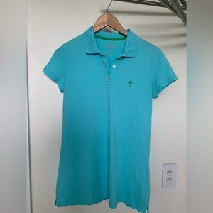Turquoise Lilly Pulitzer Polo shirt